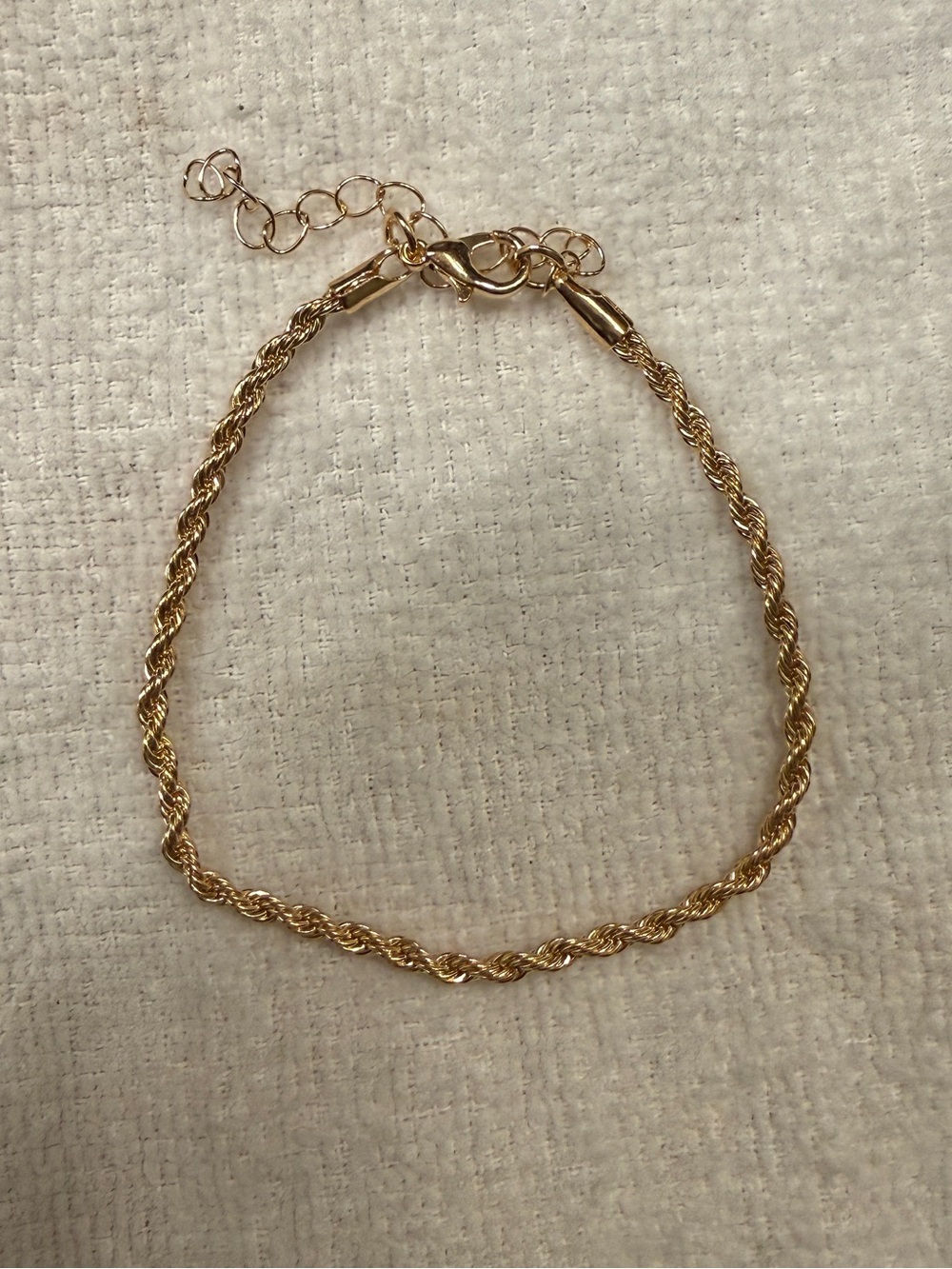 Gold Rope Braided Bracelet - Picture 2 of 4